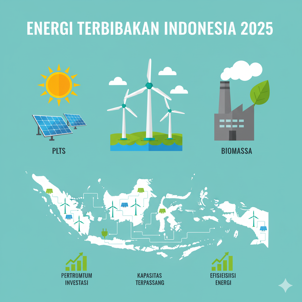 Energi Terbarukan Indonesia 2025: Solar, Angin, dan Biomassa