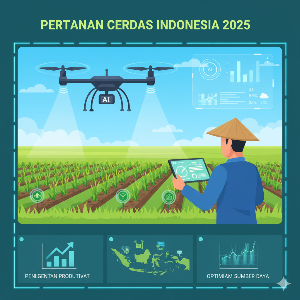 Pertanian Cerdas 2025: AI, Sensor Tanah, dan Drone untuk Petani Modern