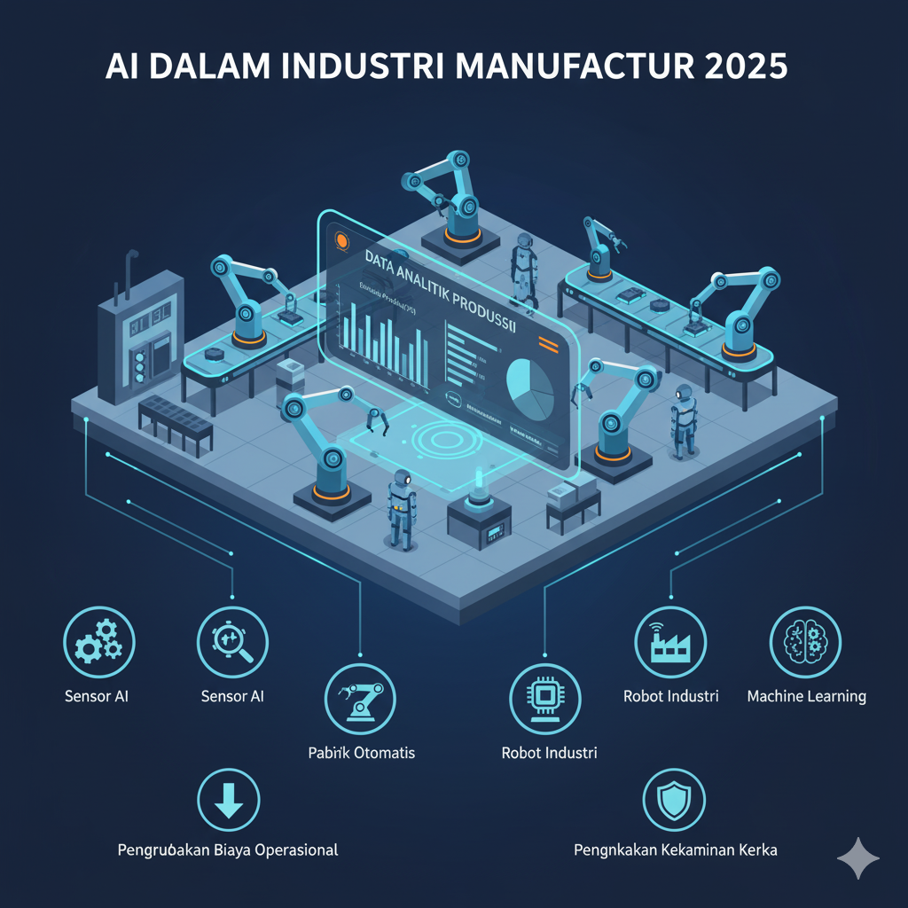 AI dalam Industri Manufaktur 2025: Otomasi, Efisiensi, dan Produktivitas Tanpa Batas