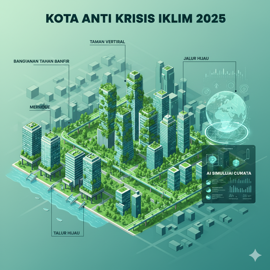 Desain Kota Anti Krisis Iklim 2025: Arsitektur Adaptif untuk Dunia yang Berubah