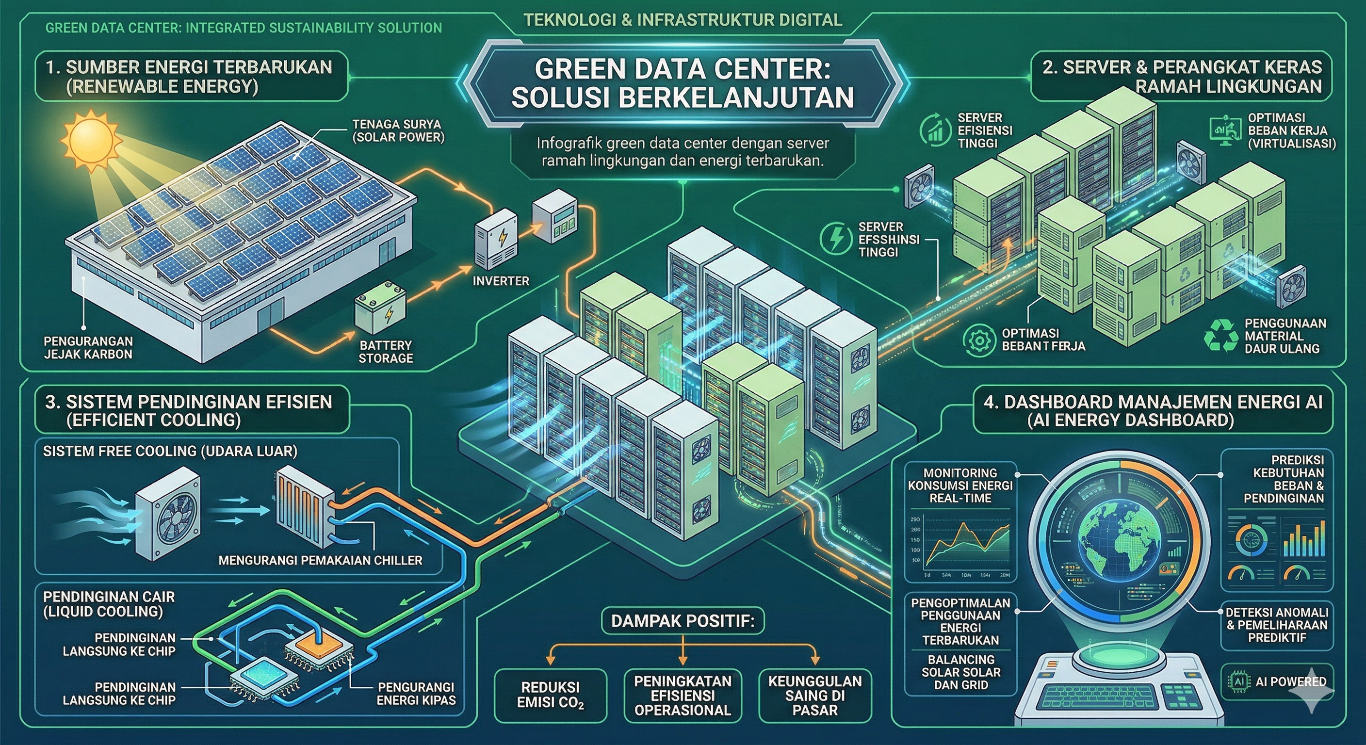 Teknologi Green Data Center: Infrastruktur Digital Ramah Lingkungan